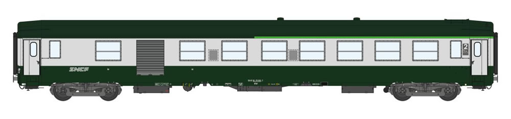 REE VB-303 SNCF UIC B5Dd2 vert / gris logo nouille Ep V