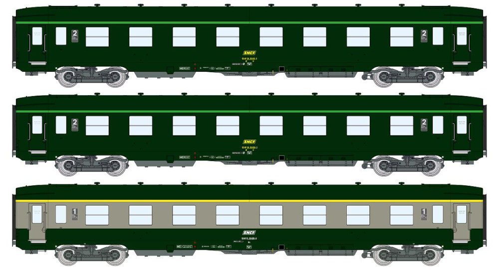 REE VB-396 SNCF DEV AO courtes A7x ex B8/2x B8 ex A8 3er Set NH
