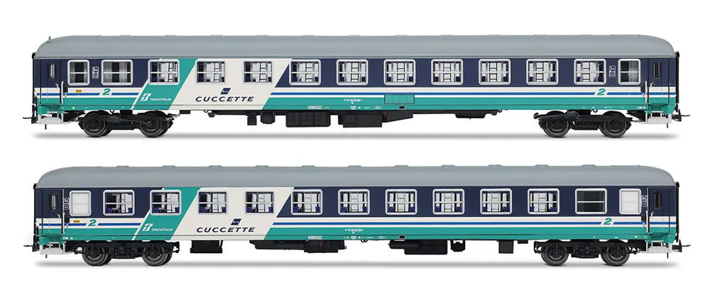 Rivarossi HR4376 FS UIC-X Tipo 1968 Liegewagen XMPR Ep V 2er Set