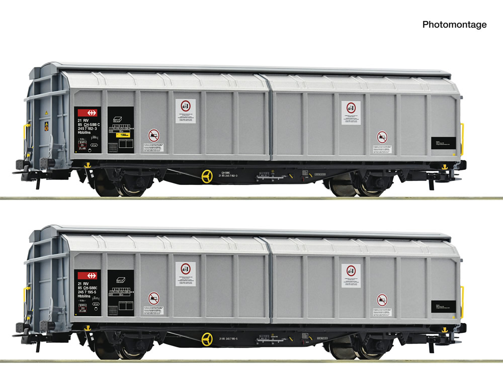 Roco 6600110 SBB Hbbillns silber Ep VI 2er Set NH