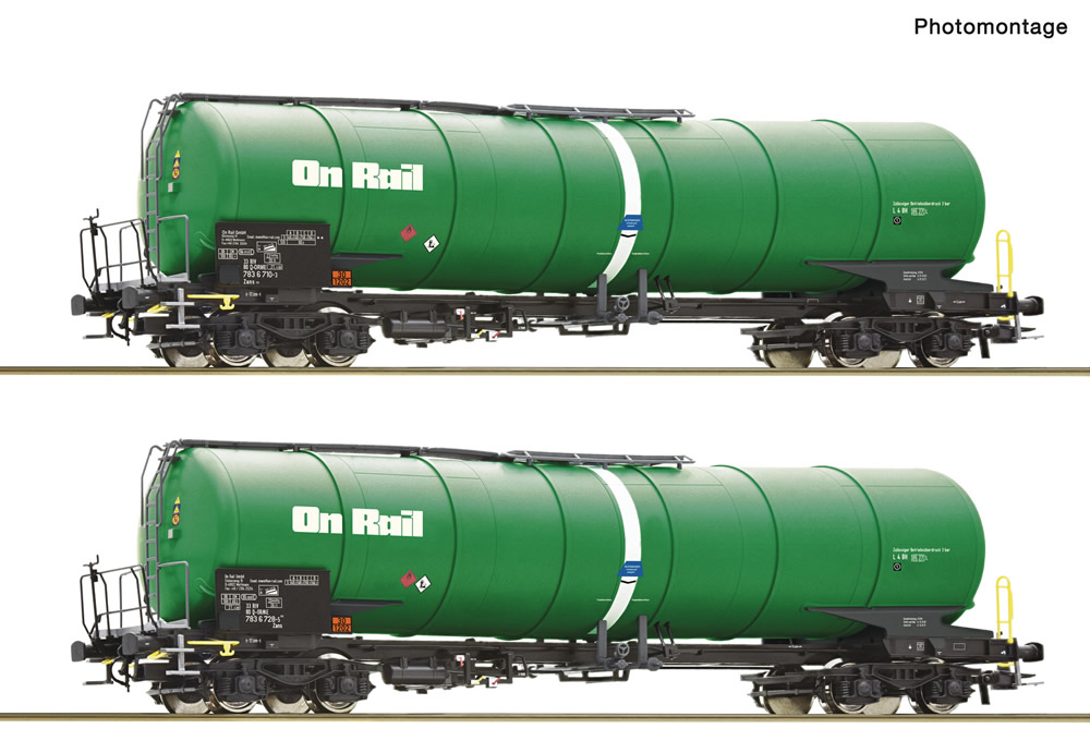 Roco 6600147 OnRail Kesselwagen Zans grn Ep VI 2er Set NH