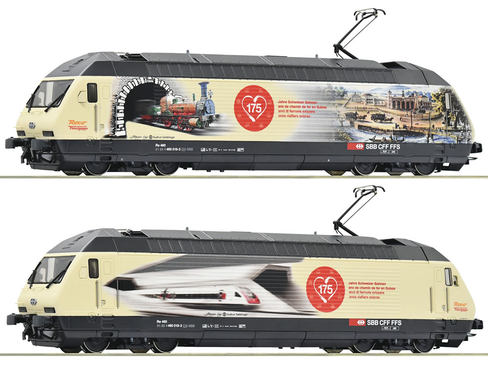 Roco 70677 SBB Re 460 019 175 Jahre Schweizer Bahnen DC